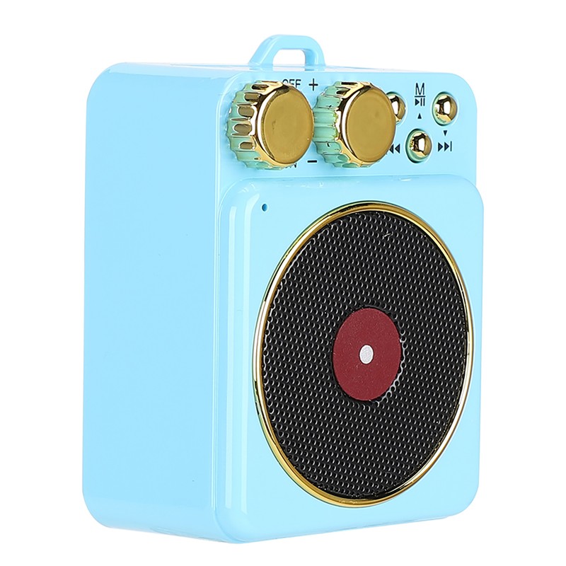 DC 3.7V Retro Bluetooth 5.0 Speaker with Smart Audio Voice