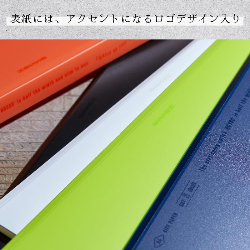 King Jim 5525T-OR Clear File, Hoso, A4, Bi-fold, 25 Sheets,