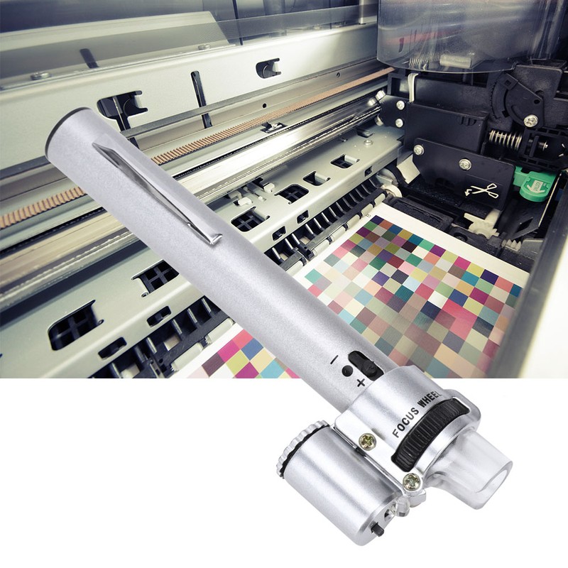 100X Pen Type Adjustable Focusing Portable LED Microscope Mini Magnifier