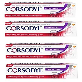 Corsodyl Ultra Clean Toothpaste 75 ml (Pack of 4)