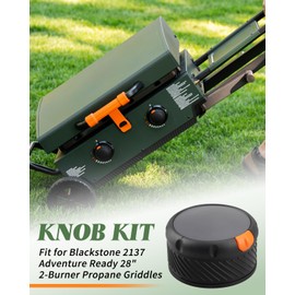 Vagmuxado Griddle Burner Knob Fit for Blackstone 2137 Adventure Ready 28" 2-Burner Propane Griddles, Gas Griddle Grill Knobs Replacement