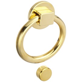 Baldwin 0195031 Ring Door Knocker, Unlacquered Bright Brass