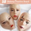 Banugo Makeup Practice Face Board, Silicone Makeup Mannequin Head for