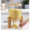 Flour and Cereal Container, 5L/8L, Rice Dispenser, Creative Glass Food
