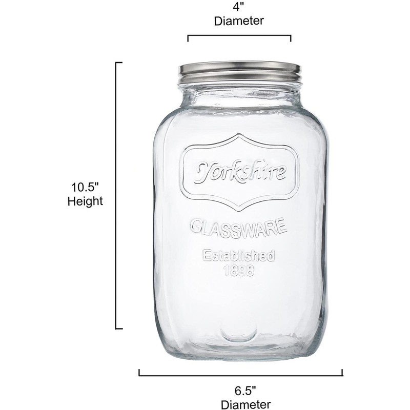 CATPOWER 1.5 Gallons Large Size Glass Jar With Mouth Canning