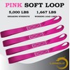 LONGLC Pink Retractable Ratchet Straps Heavy Duty 1" x10' 4Pack,