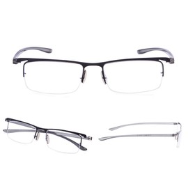 LUR Reading Glasses for Men - 3 Pack Half Rim Readers +2.50