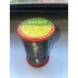 Ersin Vintage English Ersin  Multicore 60/40 Tin/Lead Solder 18 Gauge S.W.G. .050 In