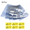 sourcing map Anti Static Bags Shielding Bag 50pcs 3x4.7inch(8x12cm) Resealable