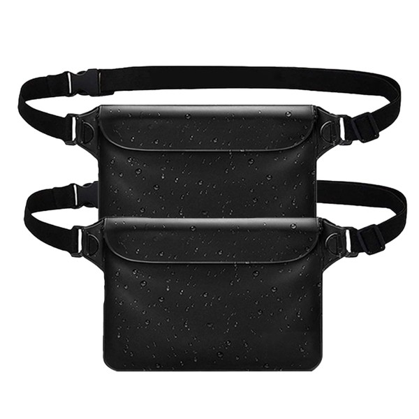 Waterproof Pouch Bag,2 Pcs Waterproof Pouch Bag with Adjustable Waist