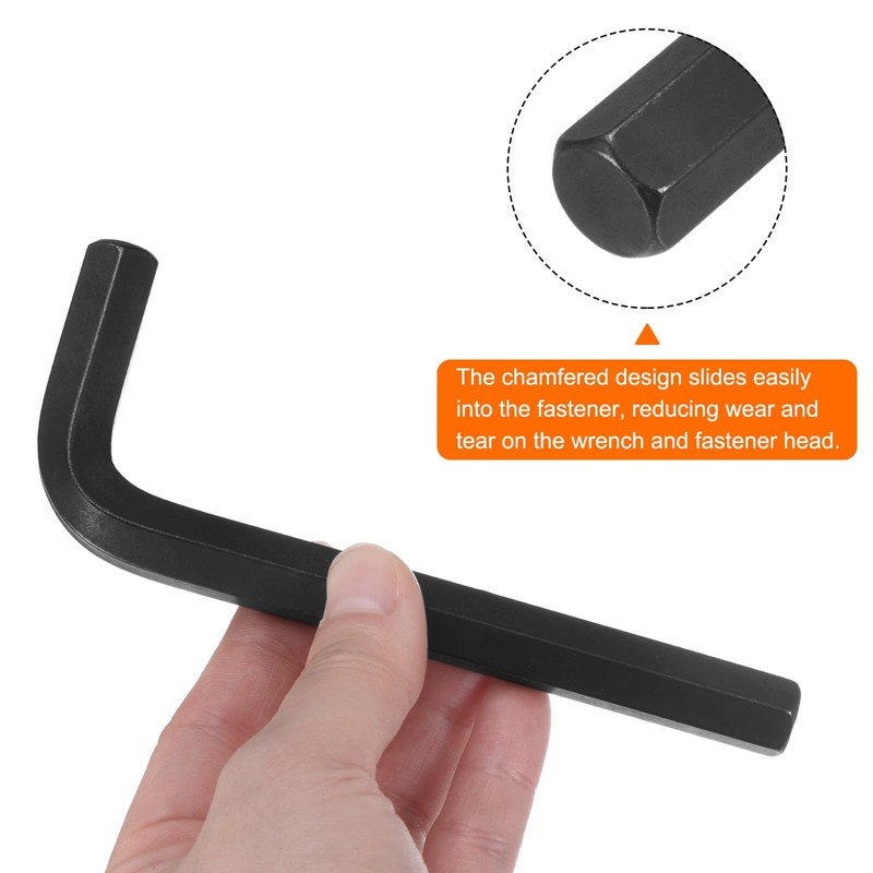 sourcing map Hex Key Wrench 12mm L-Shape Hexagon Metric Wrenches