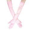 JISEN Women 20s Satin gloves Formal Bridal Banquet Party Wedding