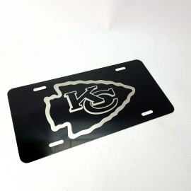 b4 nada KC Chiefs Kanas City aluminum license plate laser etched car front tag Man Cave