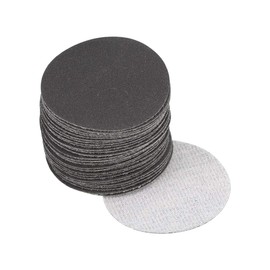 sourcing map 2 Inch Wet Dry Sanding Discs 400 Grit Hook and Loop Sanding Disc Silicon Carbide Sandpaper 30pcs