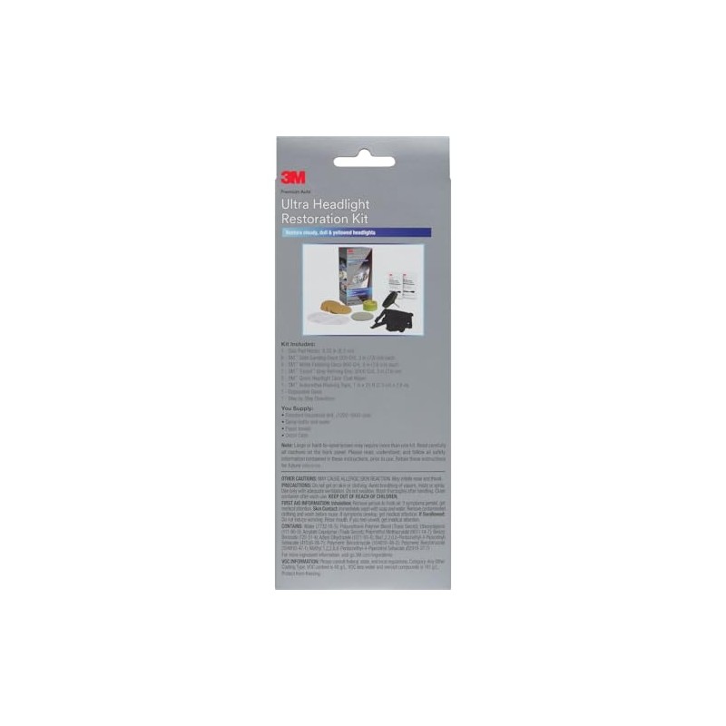 3M Ultra Headlight Restoration Kit for Lenses & Lights