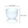 Provance Set of 6 White Plastic Round Egg Cups