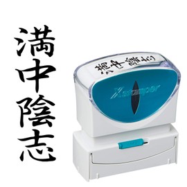 Shachihata X2-B-228V4 Business Stamp, Capless, B Shape, Black, Manchu Yin Shi, Vertical