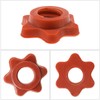 EMSea 4X 25mm Barbell Bar Hex Nuts 1 Inch Red