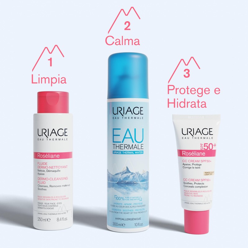 Uriage Roséliane CC SPF50+ - Crema con Color Anti-Rojeces -