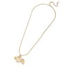 BaubleBar Evil Eye Charm Necklace - Clear/Gold