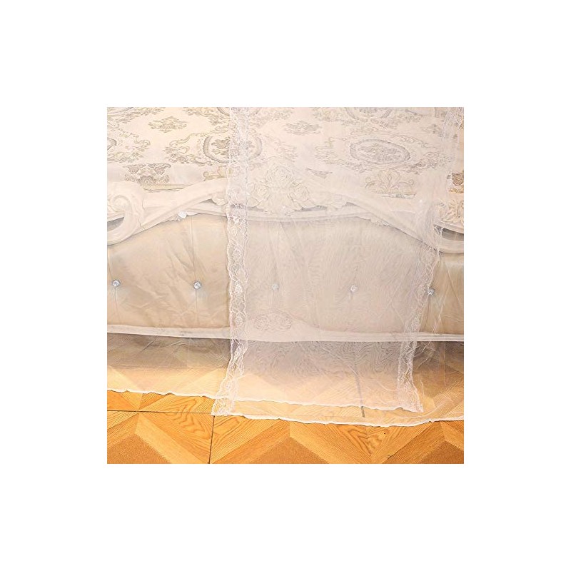 EBTOOLS Mosquito Net 4 Corners Polyester for Single and Double