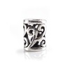 Battle-Merchant Celtic Hair and Beard Bead in Silver Spiral Pattern