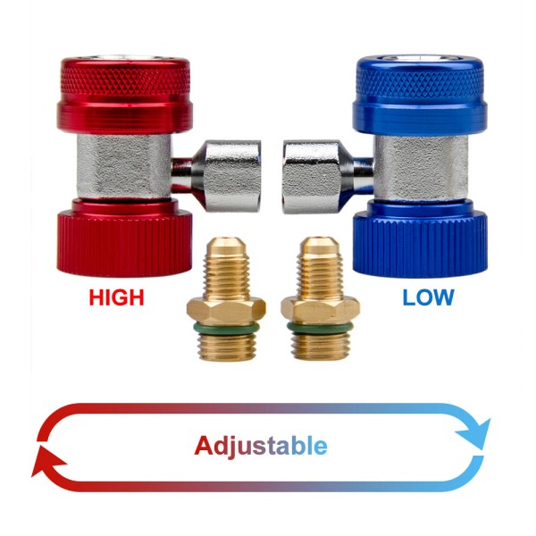 CarBole NEW Quick Connector Adapter Coupler Auto A/C Manifold Gauge