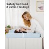 Vegan Leather Waterproof Baby Changing Pad - Wipeable, Extra Thick