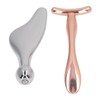 2pcs Metal Face Roller Set Zinc Alloy Facial Roller Massager