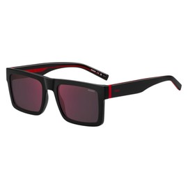 HUGO Men's Hg 1314/S Sunglasses, Black, 55/21/145, black