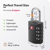 NOVLOCK Suitcase Padlocks – TSA Approved Suitcase Locks with 4-Digit