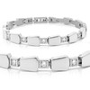 JEROOT Women's Titanium Steel Bracelet, Titanium Titanium magnet