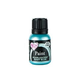 RAINBOW DUST Pearl Food Colouring, Edible Paint in Pearlescent Colours, Ready to Use, Easy to Apply, Create Cakes & Cupcakes with an Indulgent Shimmer - Baby Blue 25ml