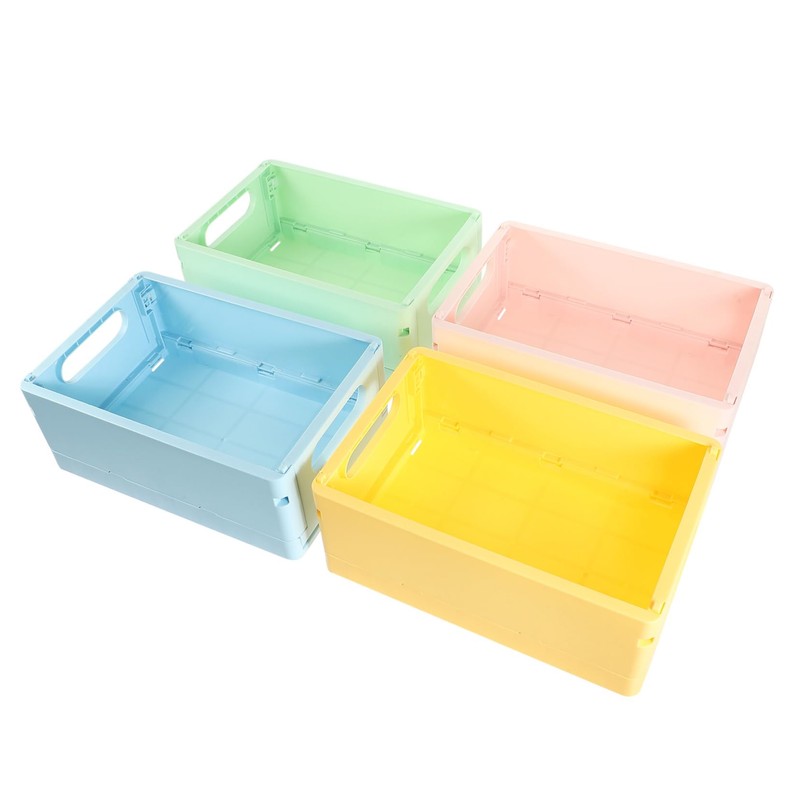 Levemolo 4Pcs Stackable Storage Box Versatile Sundries Organizer for Home
