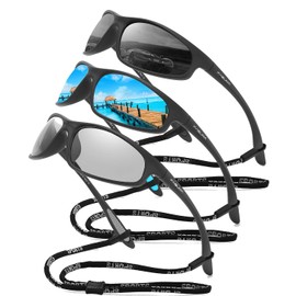 FAGUMA Polarized Sports Sunglasses For Men Cycling Driving Fishing UV400 Protection