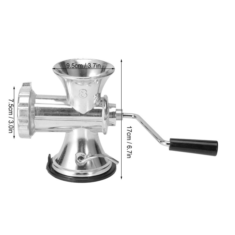 Manual Meat Grinder, Hand Crank Mincer, Multifunctional Meat Mincing Machine