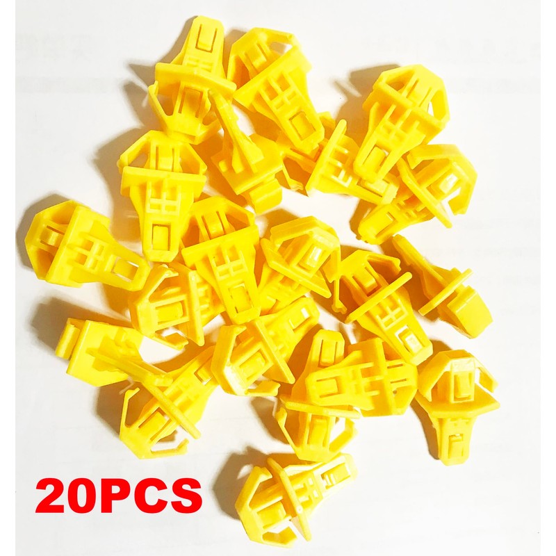 SECLUDE 20PCS Bumper Moulding Fastener Rivet Radiator Grille Clip Replace