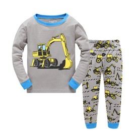 Tkiames Boys' Long-Sleeved Autumn/Winter Children’s Pyjamas, Sizes 98 104 110 116 122 128 134 - Pattern 6