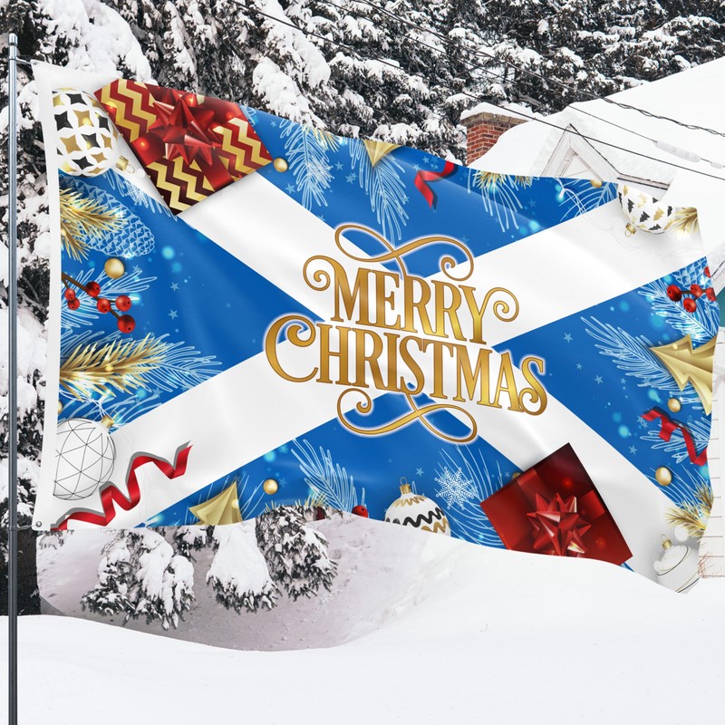 Christmas Flag 5ft x 3ft with eyelets - Christmas Banner