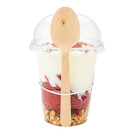 Restaurantware 6.5 Inch Wooden Spoons 500 Wooden Dessert Spoons - Premium Heat-Resistant Natural Birch Wood Taster Spoons For Desserts And Appetizers