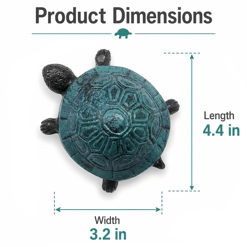 Hide a Key Turtle, Cast Iron Outdoor Spare Key Holder
