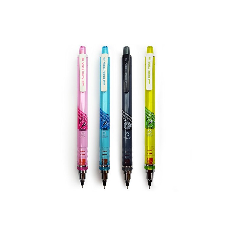 Kuru Toga 6 x UNI-BALL SELF SHARPENING MECHANICAL PENCIL -