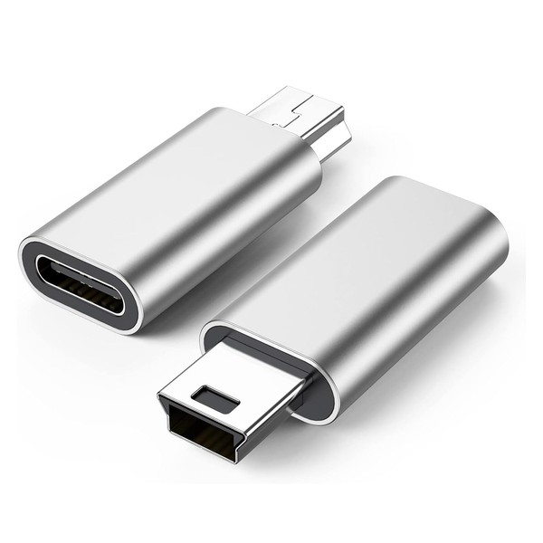 SZSL USB C to Mini USB Adapter 2 Pack USB