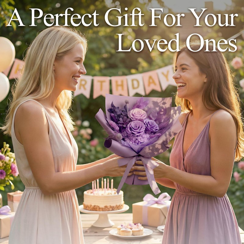 Preserved Flowers for Delivery, Anniversary and Birthday Gifts for Women