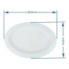 Boris 5 Platos Tampiqueño Ovalado 28.6cm Plástico 450ml