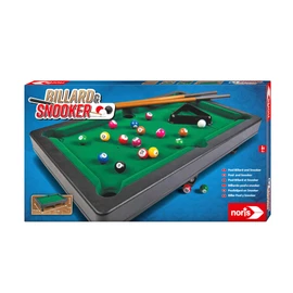 Noris 606167704 Pool Billiard & Snooker, includes 2 cues, 16 billiards and 17 snooker balls and triangle, suitable for children aged 4 and over