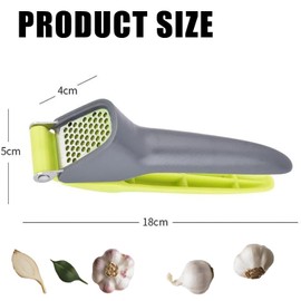 Garlic Press – Garlic Crusher with Ergonomic Handle, Garlic Mincer for Easy Garlic Peeling & Crushing – Perfect for Home & Professional Use