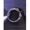 HLMIN Double Dragon Ring 348, Zinc, No Gemstone