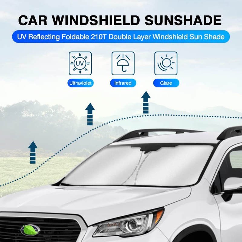 KUST Windshield Sun Shade for 2019-2025 Subaru Ascent Accessories Window