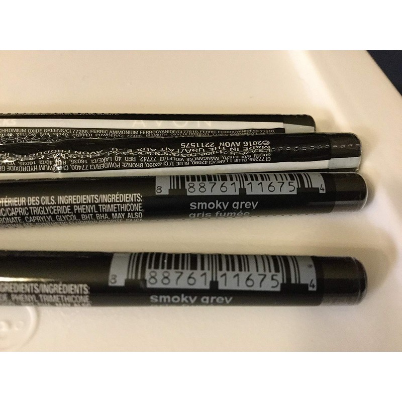 LOT OF 4 AVON GLIMMERSTICKS WATERPROOF EYELINER SMOKEY GREY